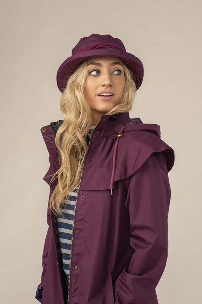 Canterbury Cloche Hat - Plum-Lighthouse