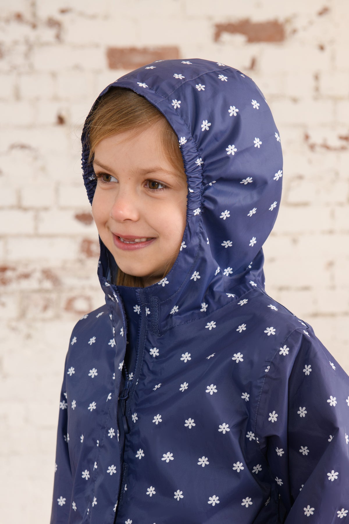 Cara Kids Rain Parka - Navy Floral-Lighthouse