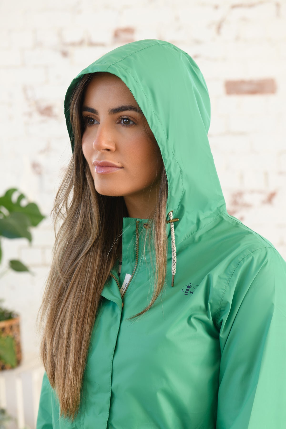 Cara Rain Parka - Seagrass-Lighthouse