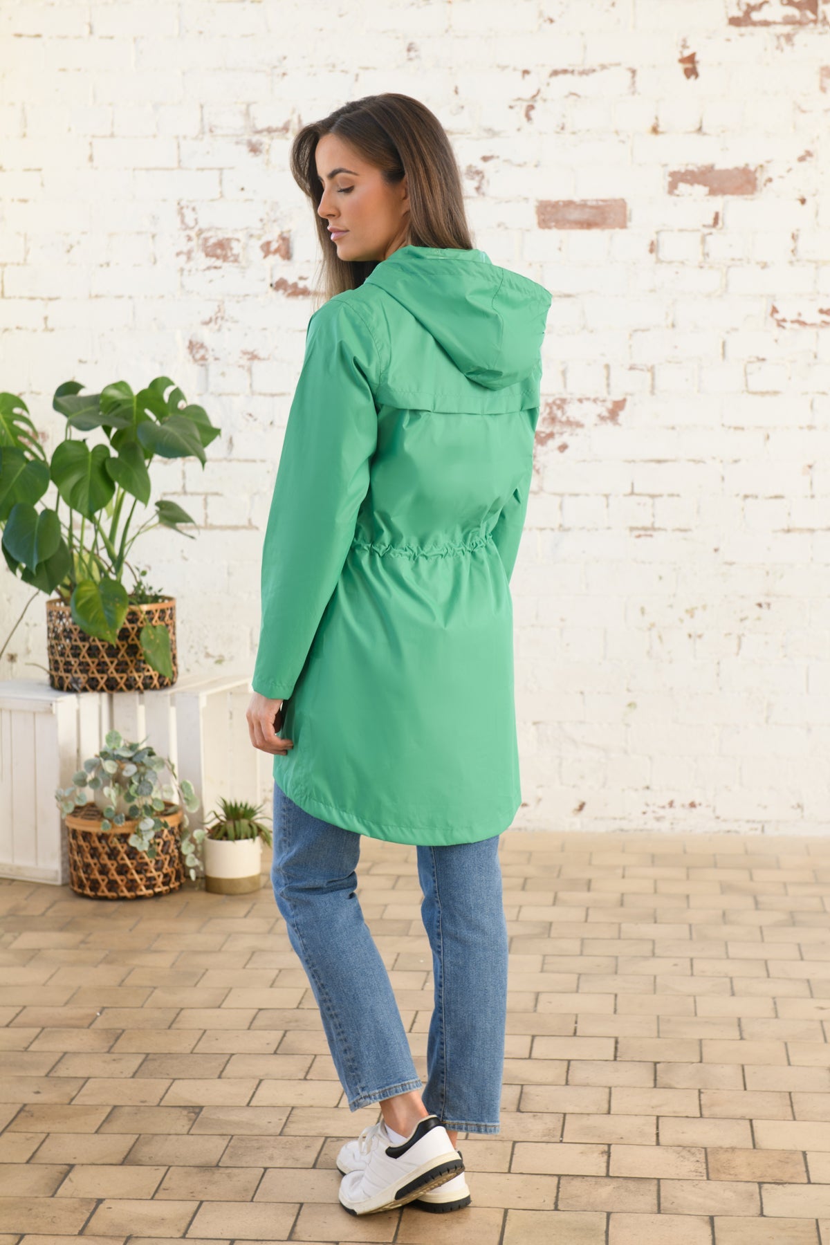 Cara Rain Parka - Seagrass-Lighthouse