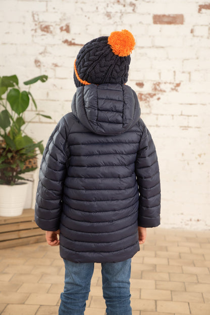 Carter Coat - Navy Orange-Lighthouse
