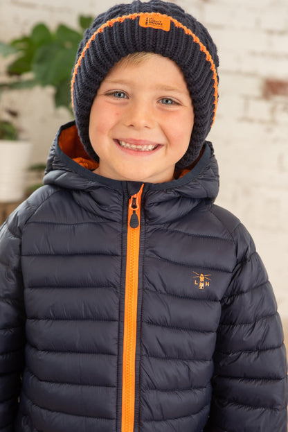 Carter Coat - Navy Orange-Lighthouse