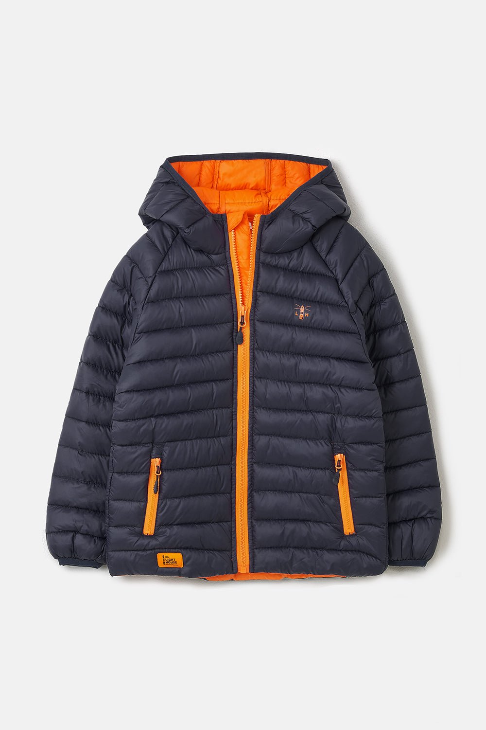 Carter Coat - Navy Orange-Lighthouse