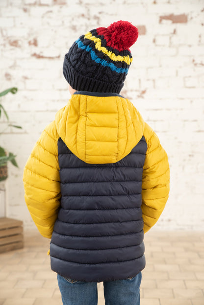Carter Coat - Navy Yellow-Lighthouse