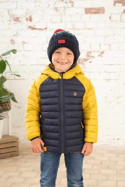 Carter Coat - Navy Yellow-Lighthouse