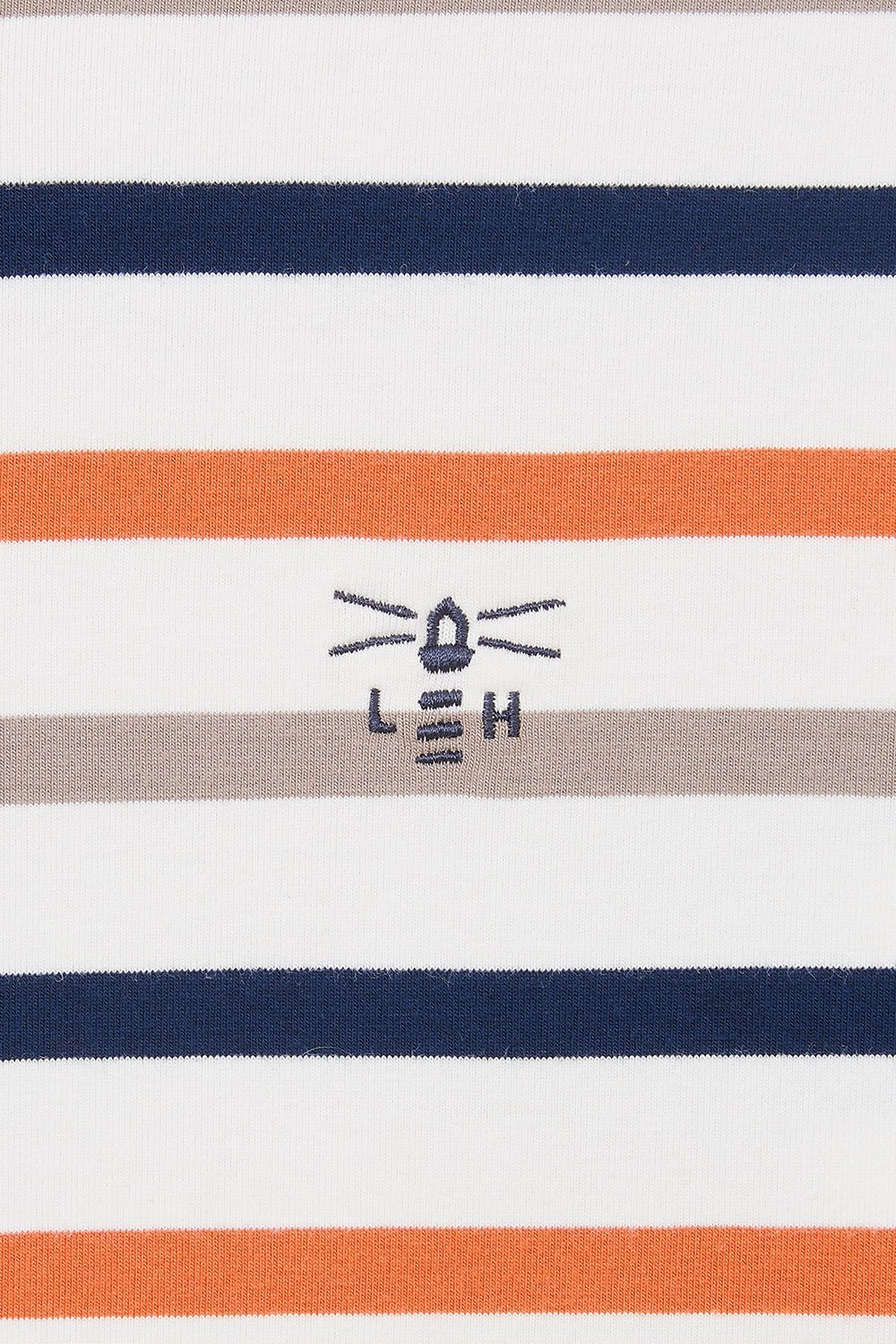 Causeway Breton Top - Mocha Orange Stripe-Lighthouse