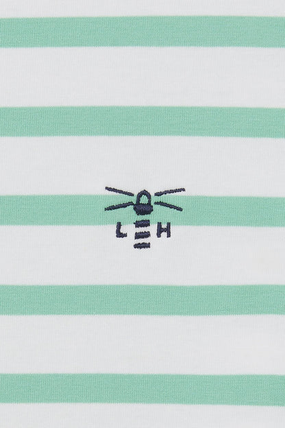 Causeway Breton Top - Pistachio Stripe-Lighthouse