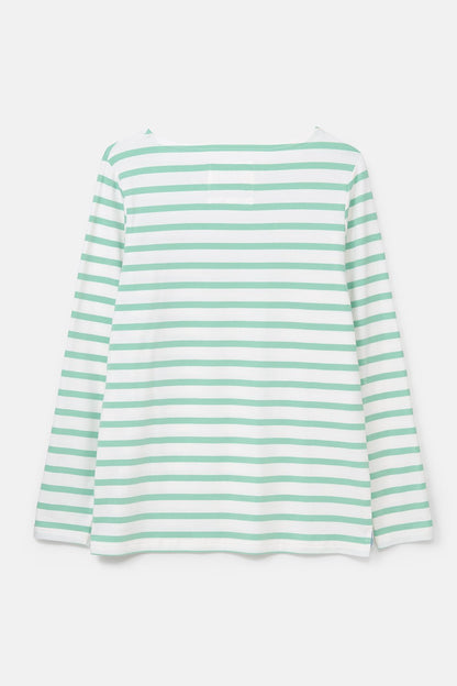 Causeway Breton Top - Pistachio Stripe-Lighthouse