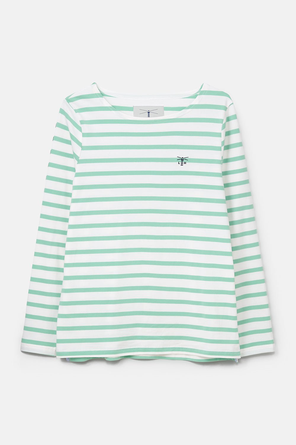 Causeway Breton Top - Pistachio Stripe-Lighthouse