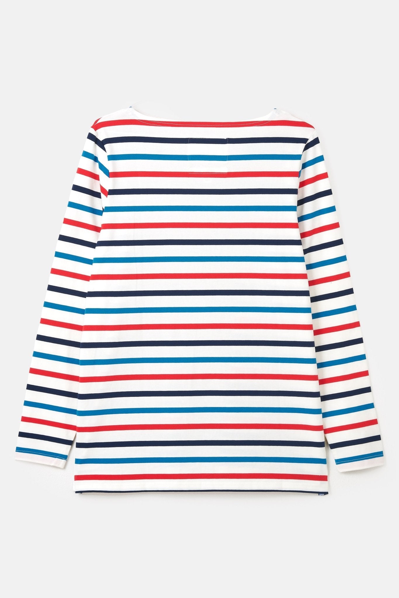 Causeway Breton Top - Redcurrant Teal Stripe-Women's Tops-Lighthouse