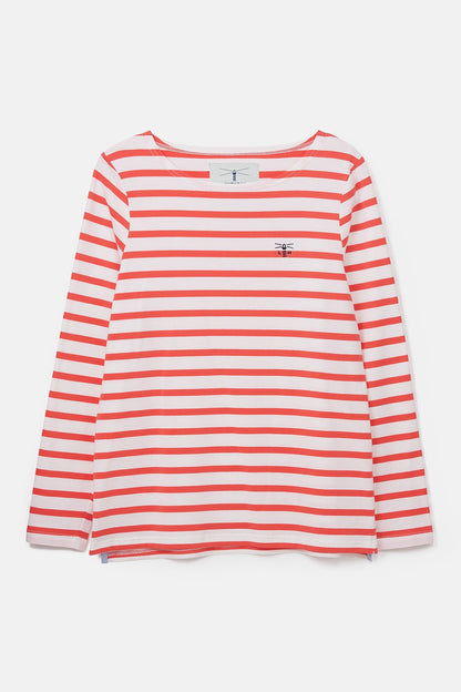 Causeway Breton Top - Watermelon Stripe Lighthouse
