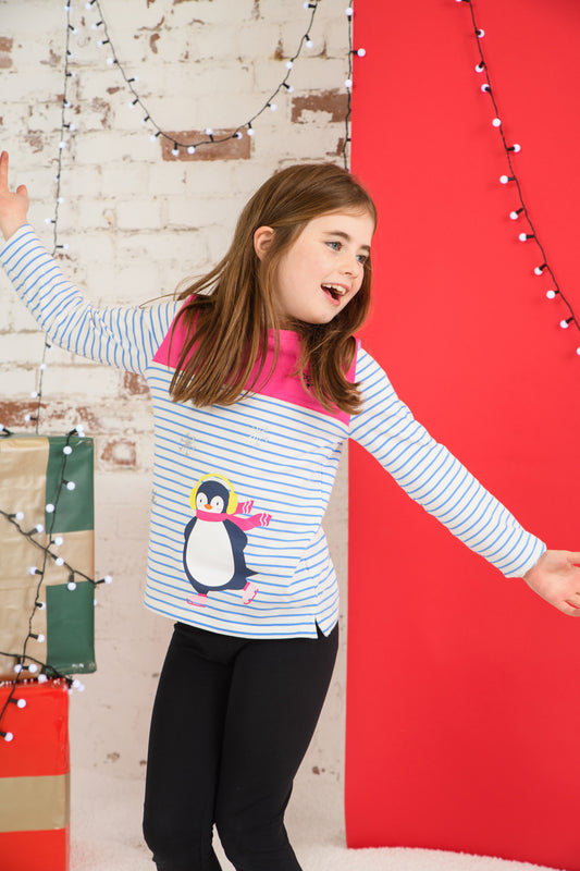 Causeway Top - Christmas Penguin