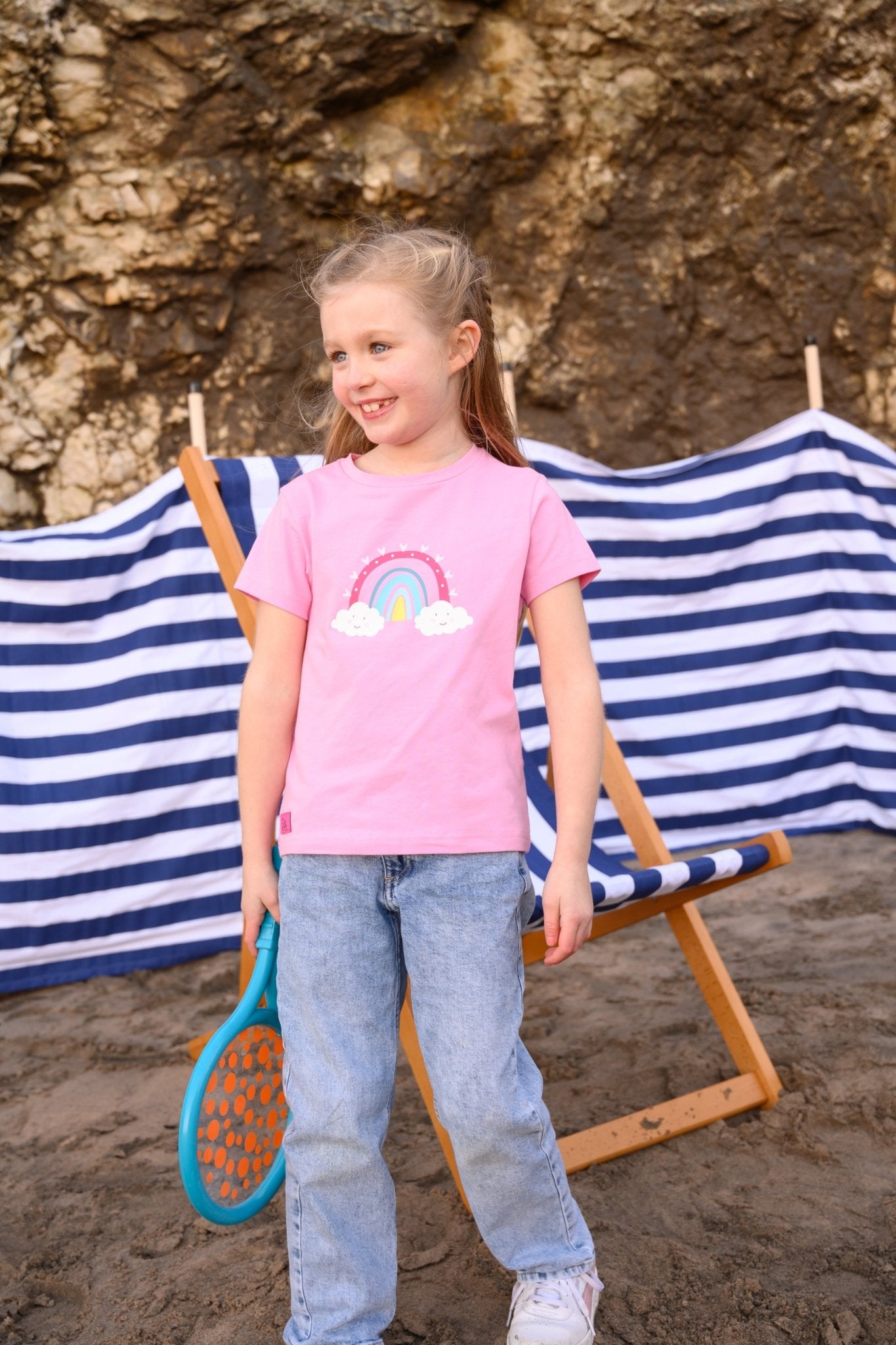 Causeway Short Sleeve - Rainbow Print-Lighthouse