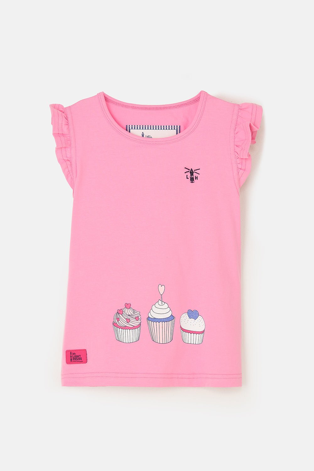 Causeway girls' swing t-shirt, Cupcake Print