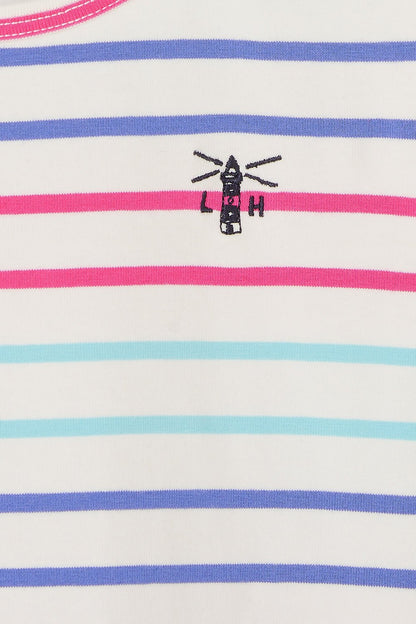 Causeway Swing Tee - Pink Purple Stripe-Lighthouse