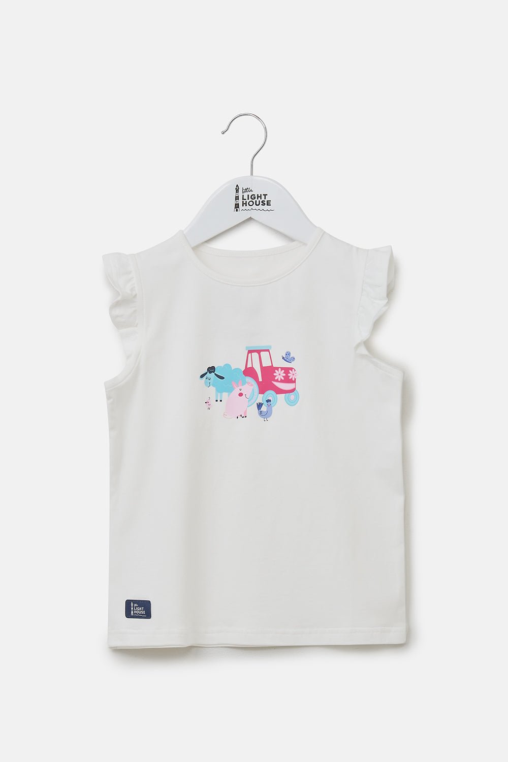 Causeway Swing Tee - Pink Tractor Friends-Lighthouse