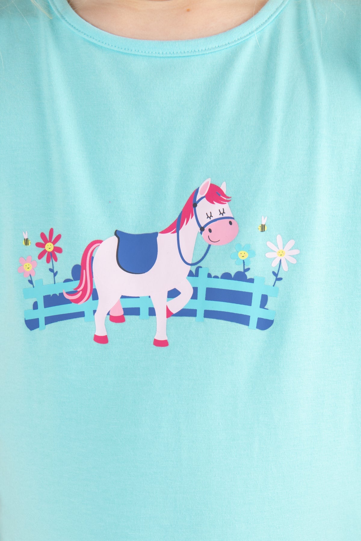 Causeway Swing Tee - Pony Print-Lighthouse