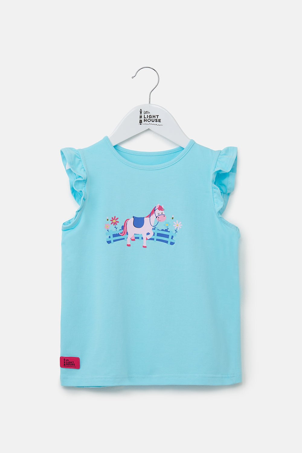 Causeway Swing Tee - Pony Print-Lighthouse