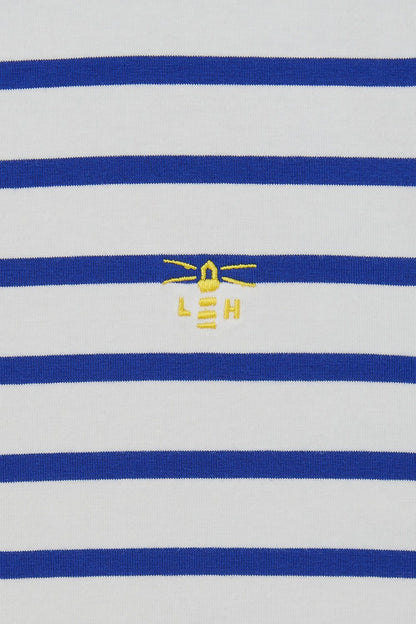Causeway Tee - Indigo Stripe-Lighthouse