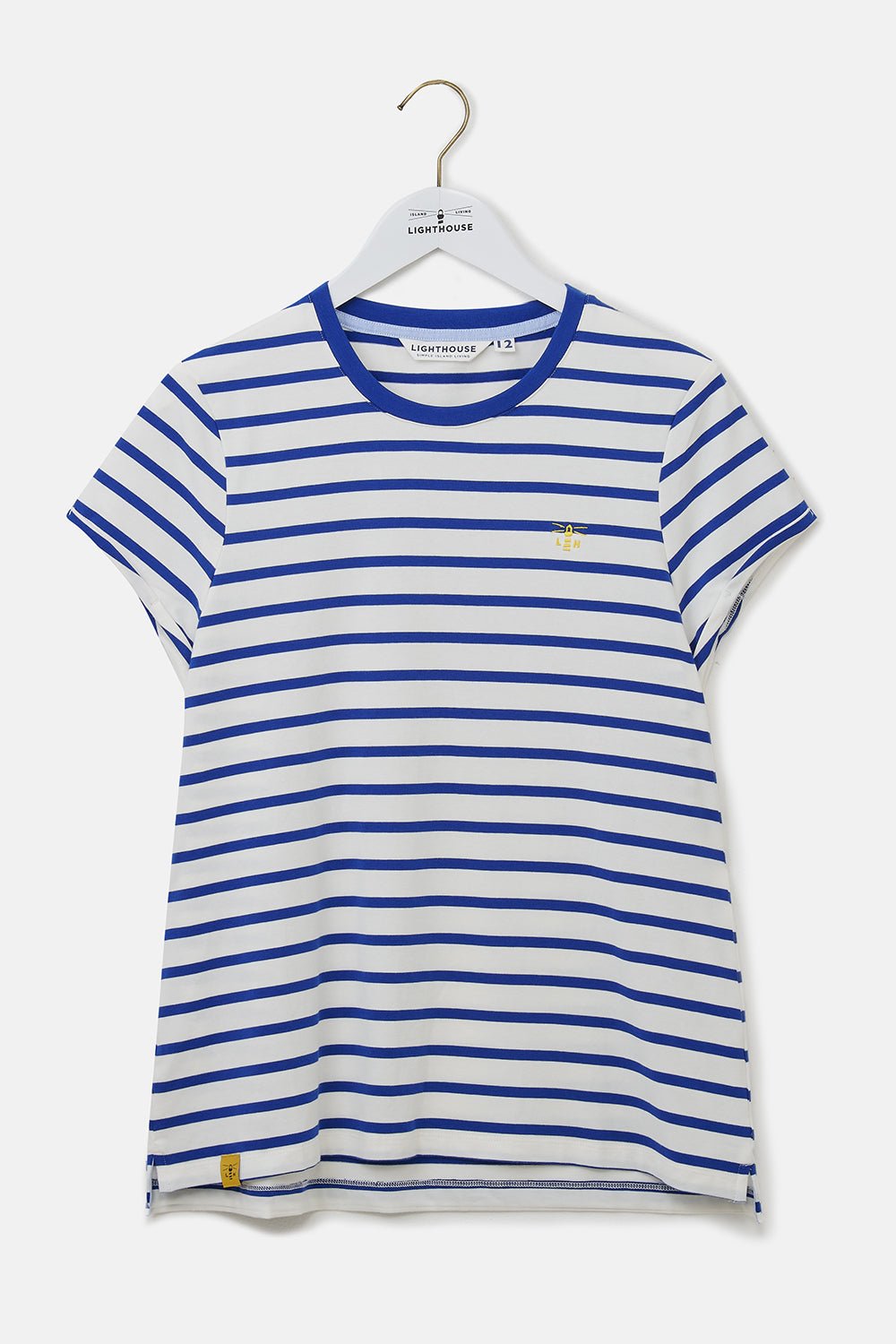 Causeway Tee - Indigo Stripe-Lighthouse