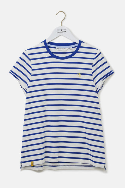Causeway Tee - Indigo Stripe-Lighthouse