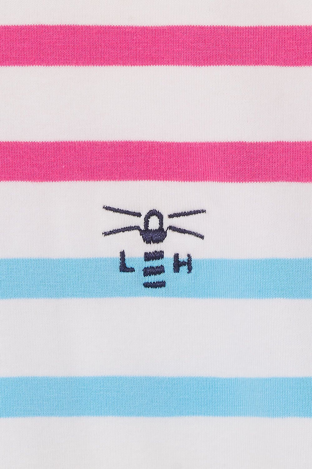 Causeway Tee - Pink Sky Blue Stripe-Lighthouse