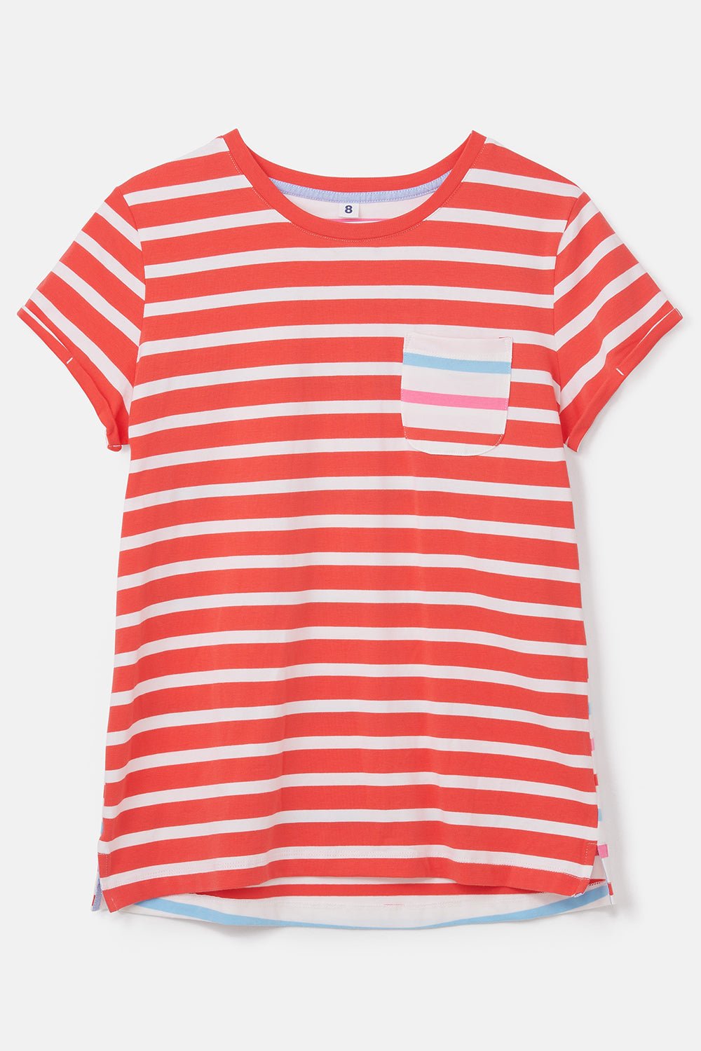 Causeway Women's Tee, Watermelon Stripe