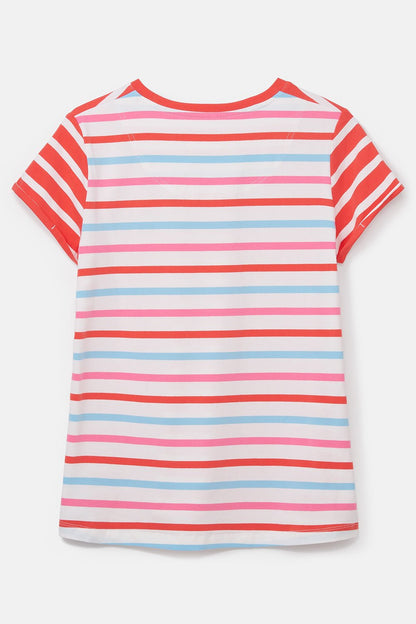 Causeway Tee - Watermelon Stripe-Lighthouse