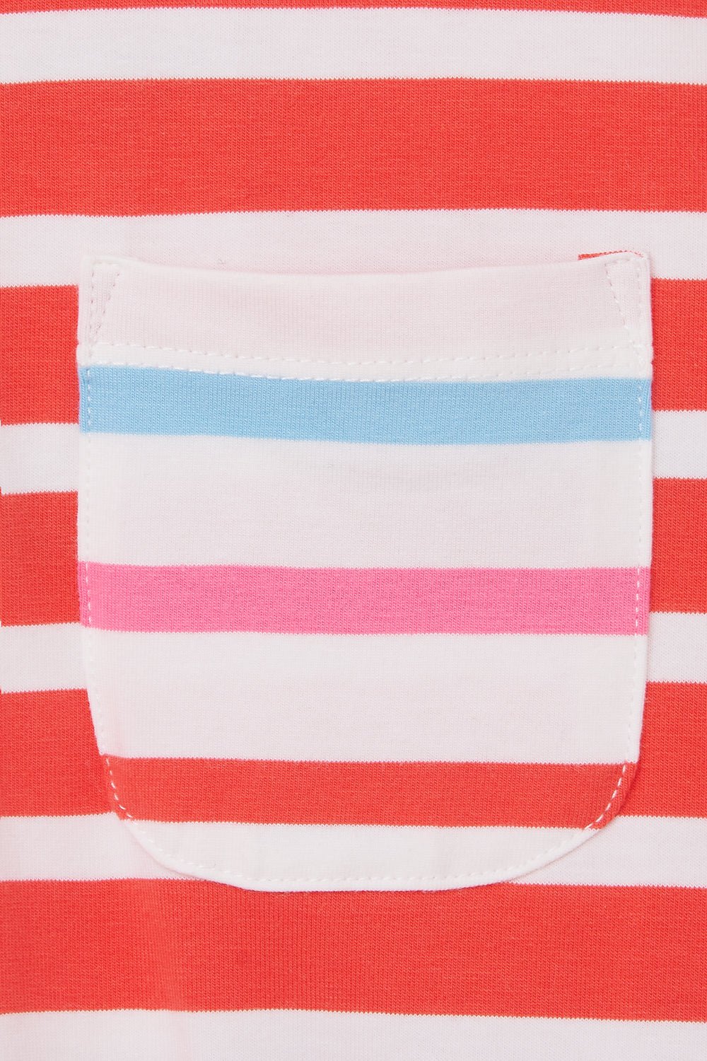 Causeway Tee - Watermelon Stripe-Lighthouse