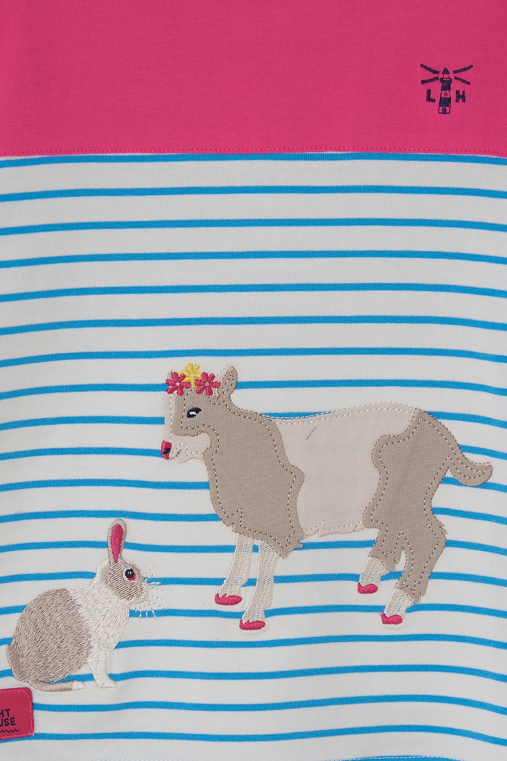 Causeway Top - Bunny Kid Print - Lighthouse