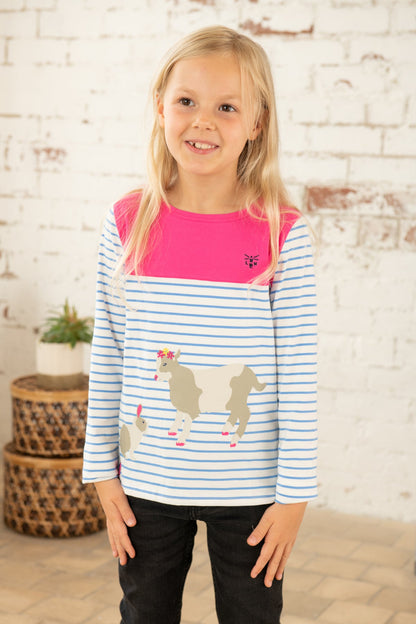 Causeway Top - Bunny Kid Print - Lighthouse