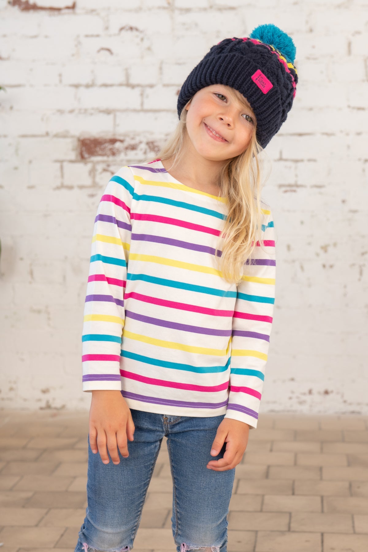 Causeway Top - New Multi Stripe - Lighthouse