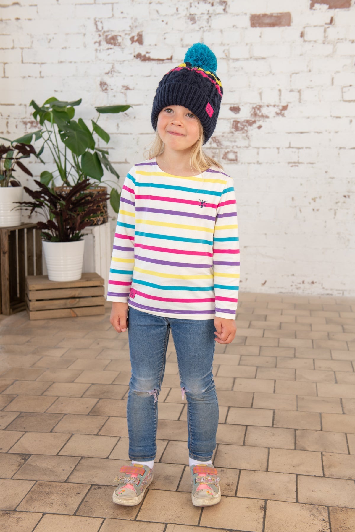 Causeway Top - New Multi Stripe - Lighthouse