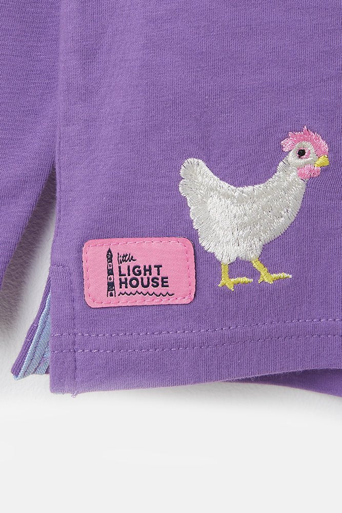 Causeway Top - Pony Appliqué - Lighthouse