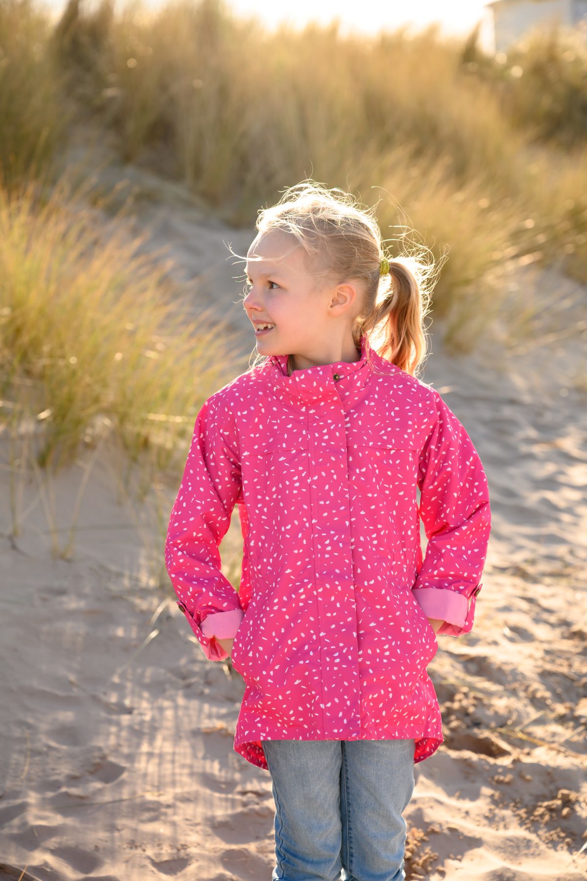 Charlotte Parka - Bright Pink Print-Lighthouse