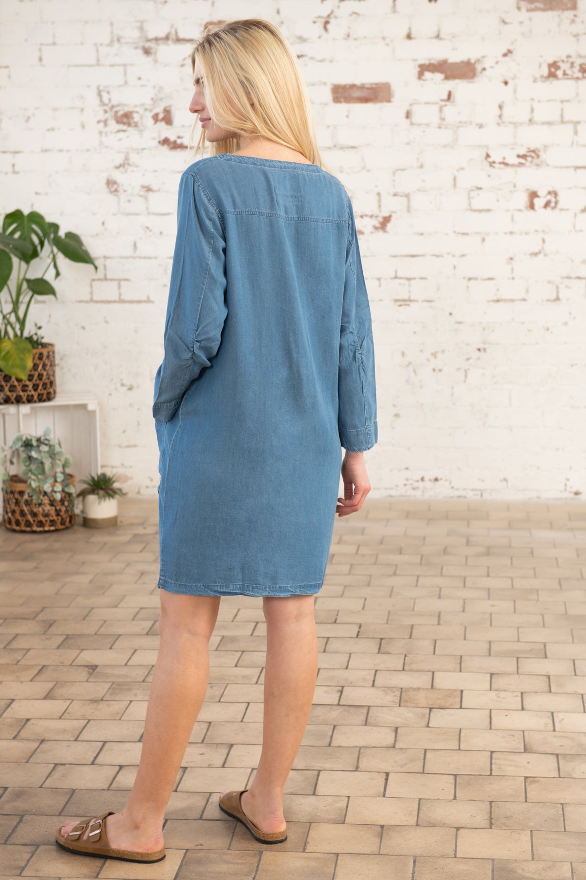 Eliza Dress - Denim-Lighthouse