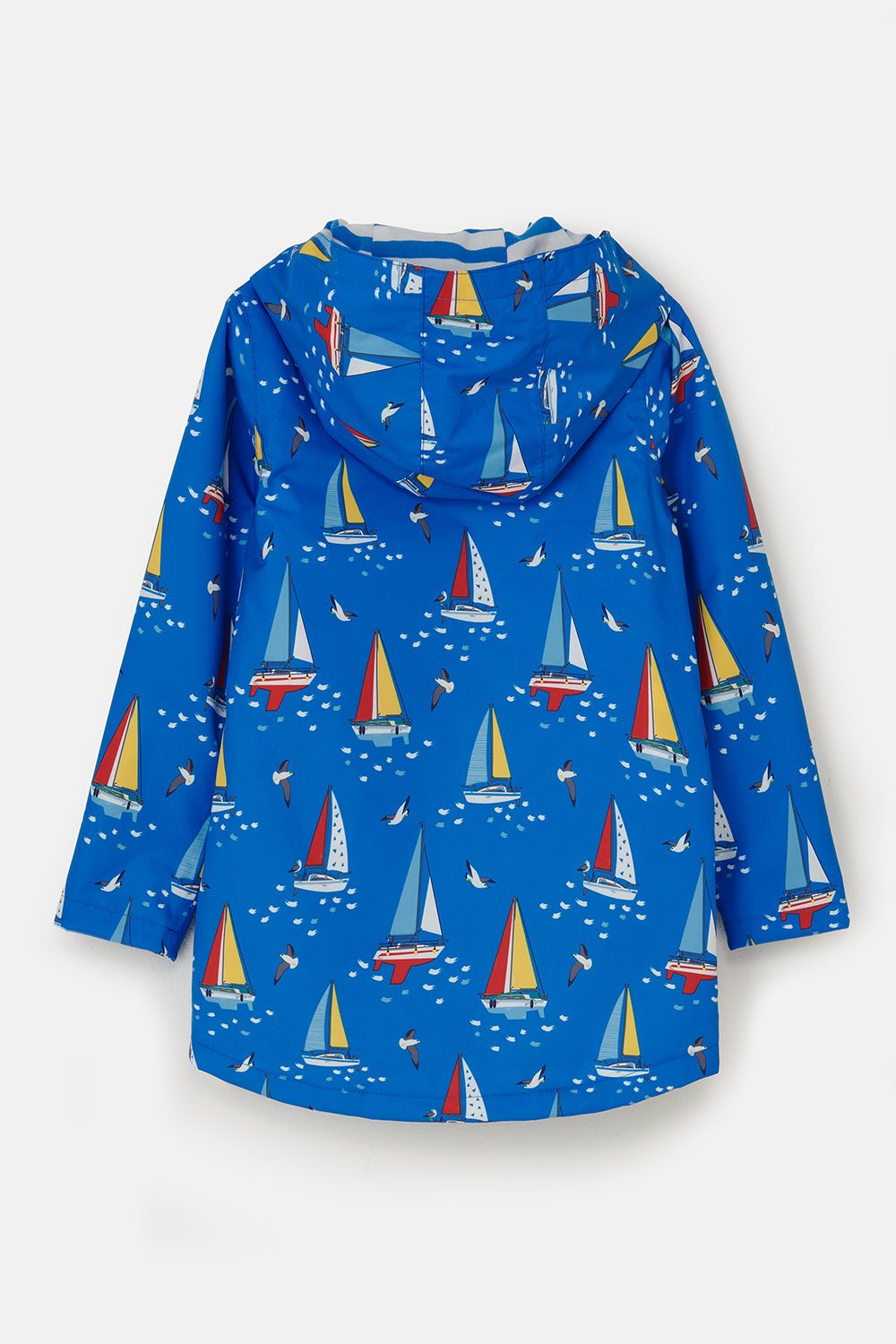 Ethan boys' waterproof jacket, Blue Boat Print