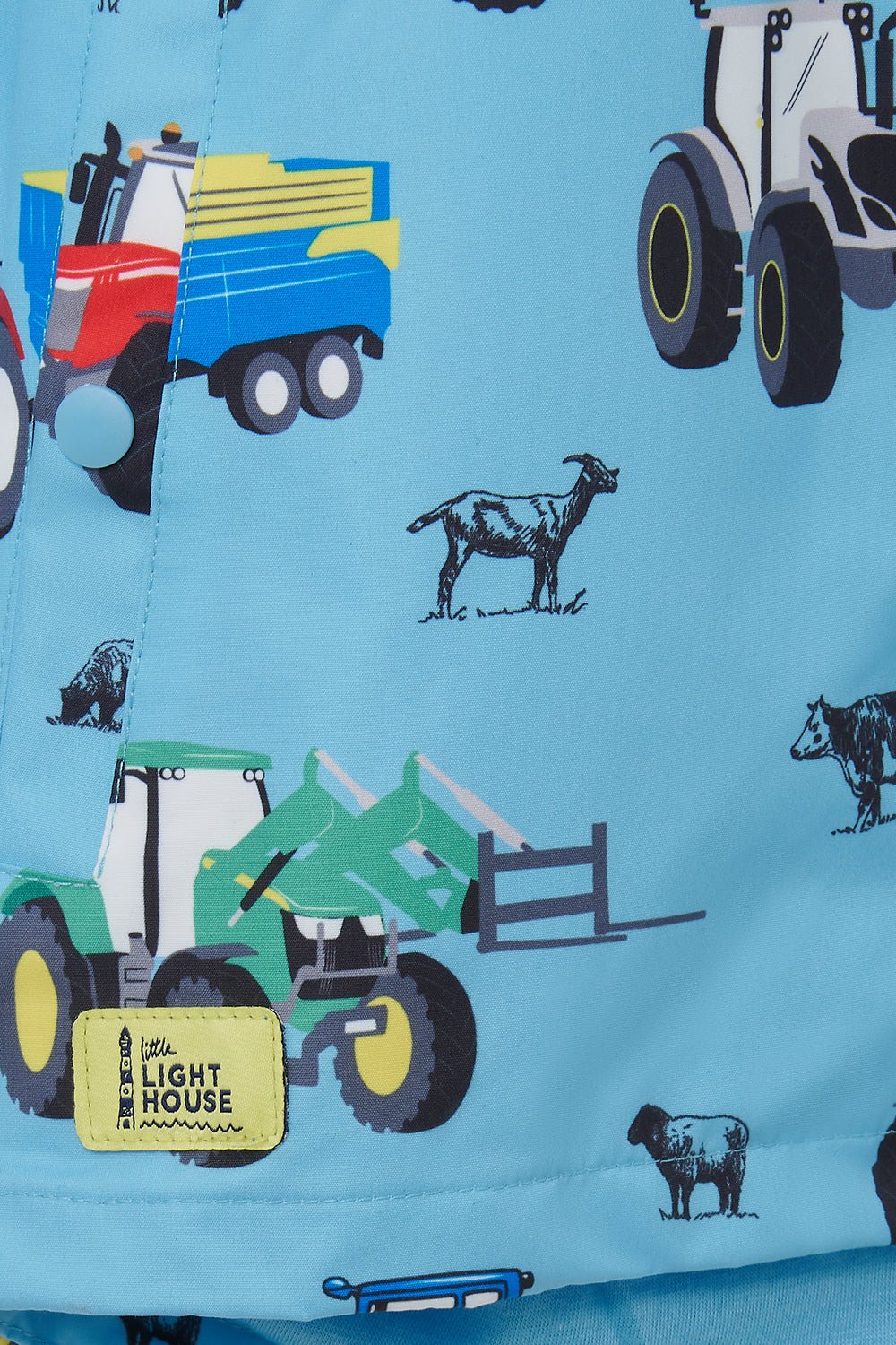 Ethan Jacket - Blue Tractor Print-Lighthouse