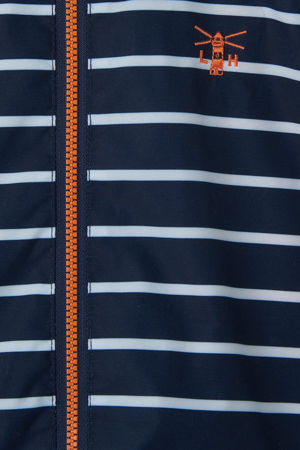 Ethan boys' waterproof jacket, Navy Stripe