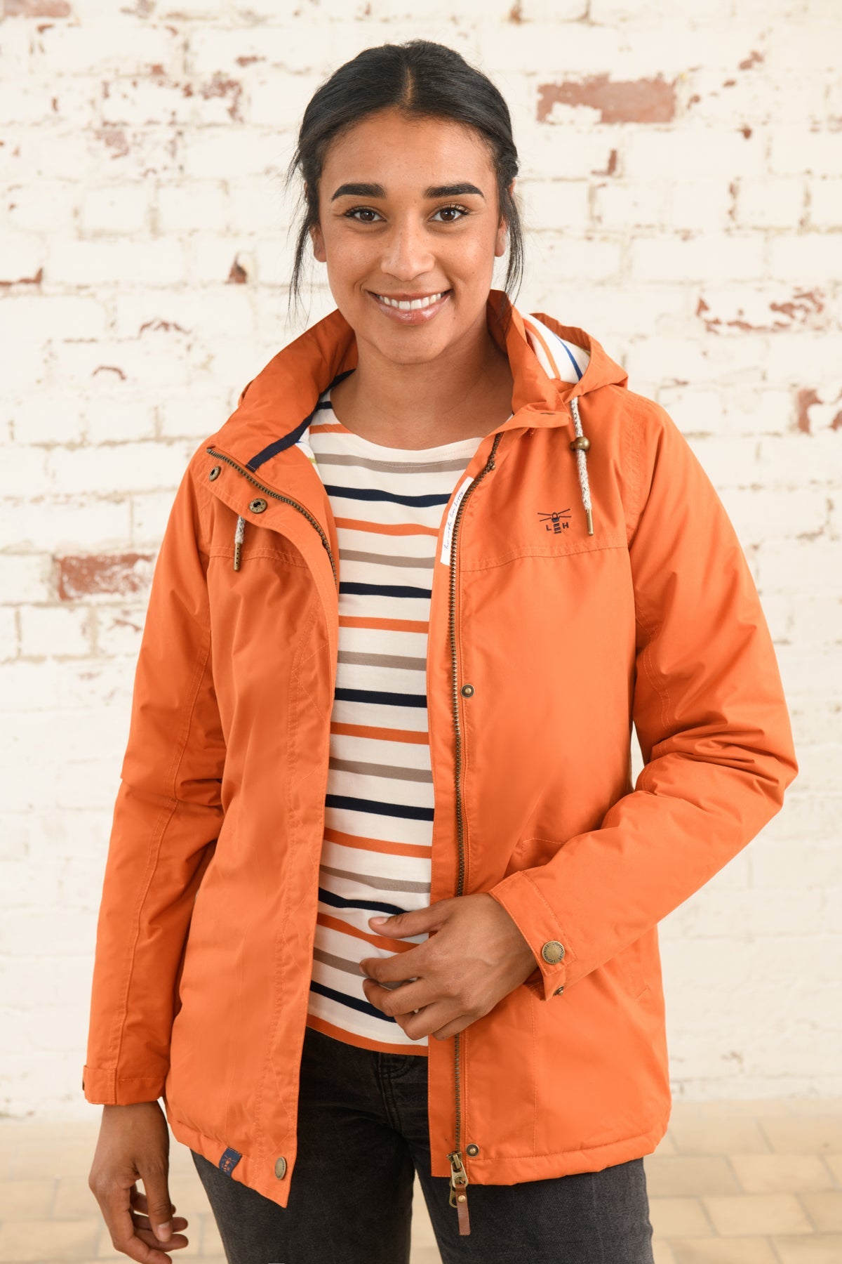 Eva Women's Waterproof Coat, Burnt Orange