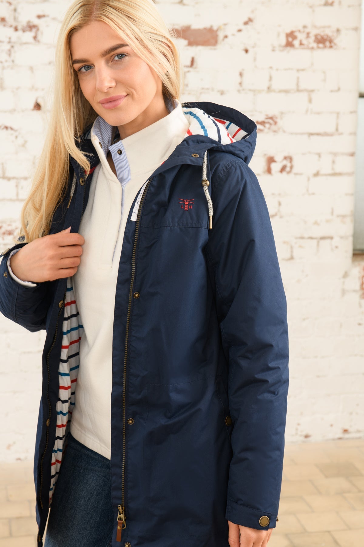 Eva Long Coat - Navy-Lighthouse