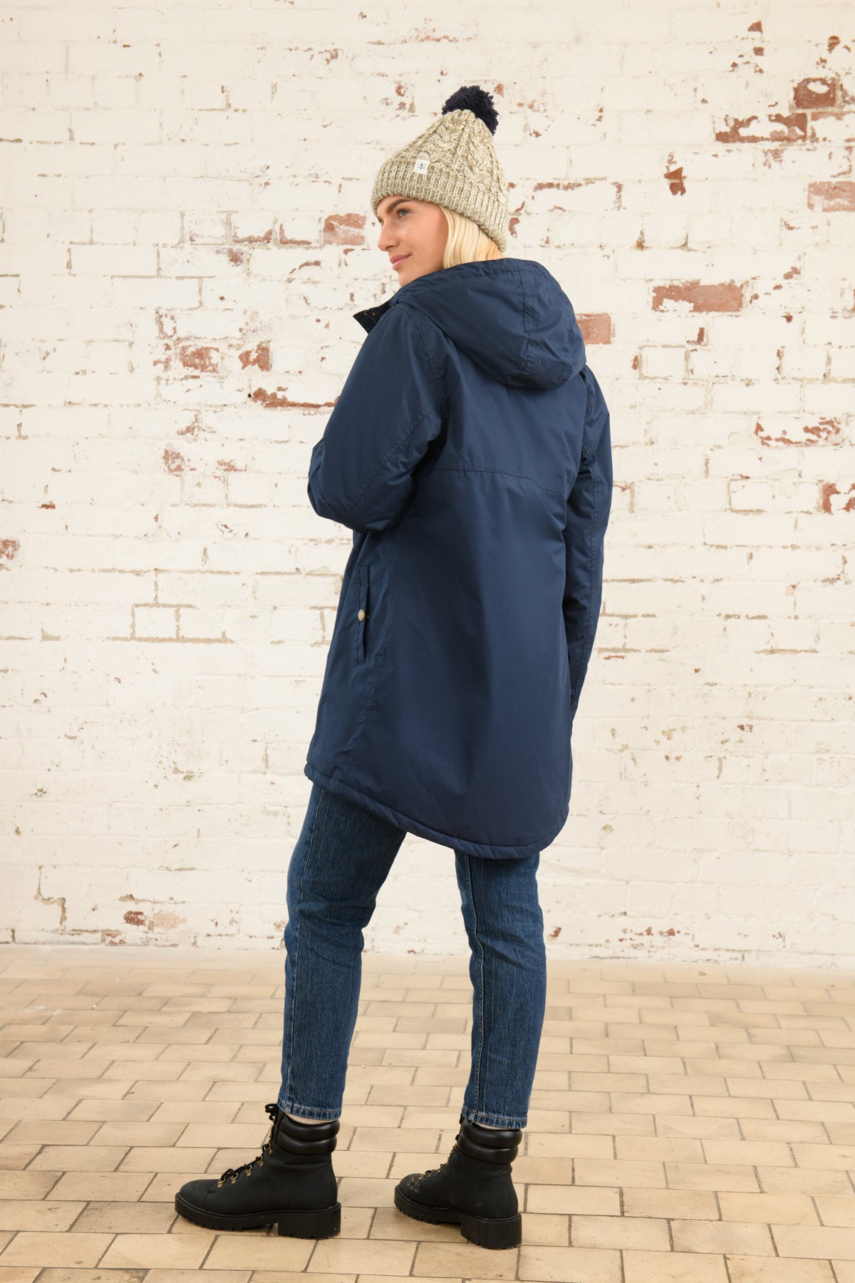 Eva Long Coat - Navy-Lighthouse