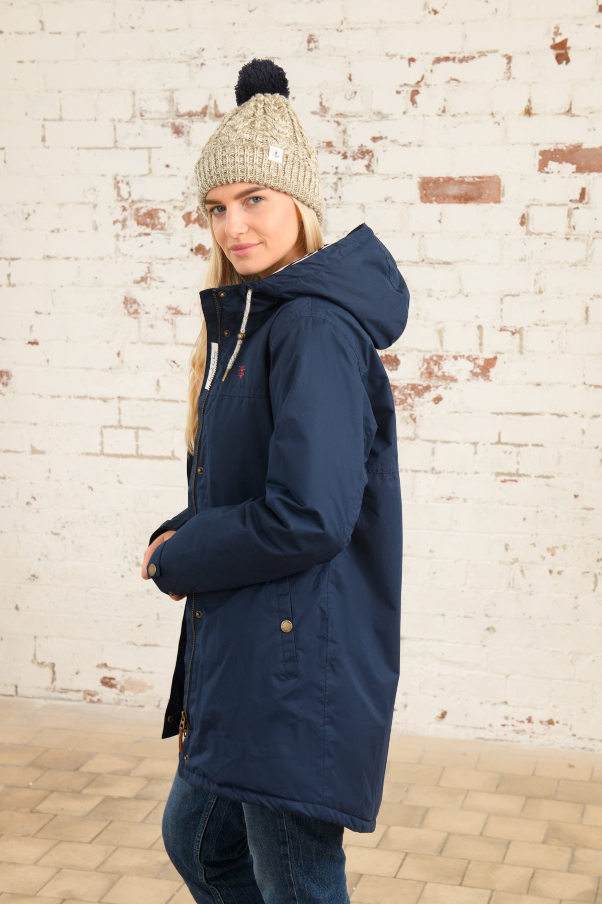 Eva Long Coat - Navy-Lighthouse