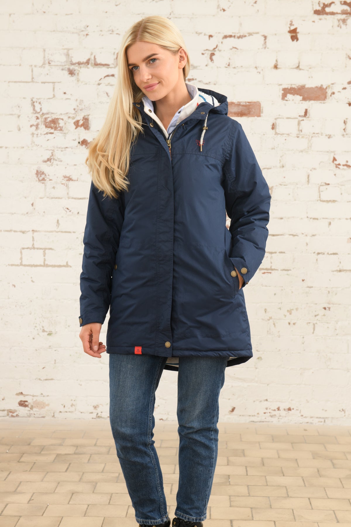 Eva Long Coat - Navy-Lighthouse