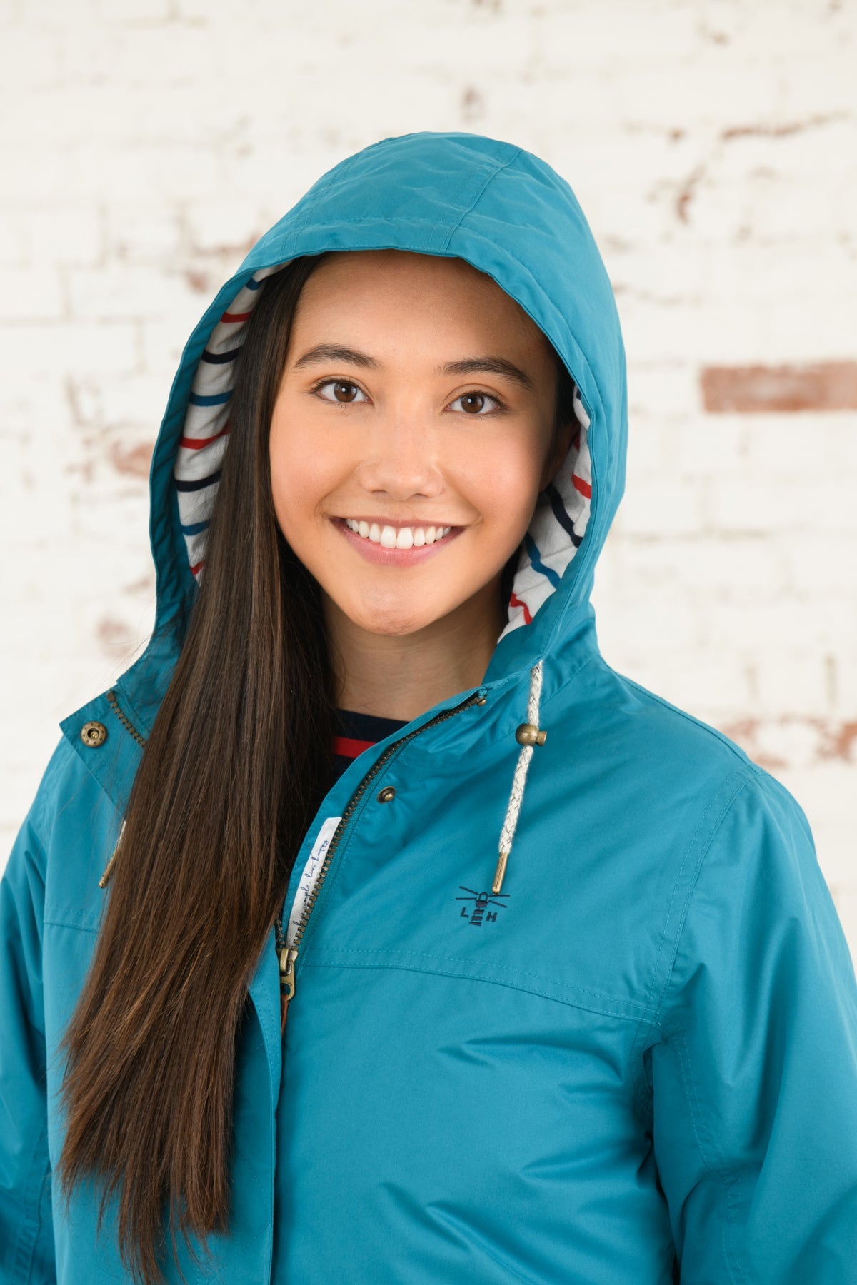 Eva Long Coat - Peacock-Lighthouse