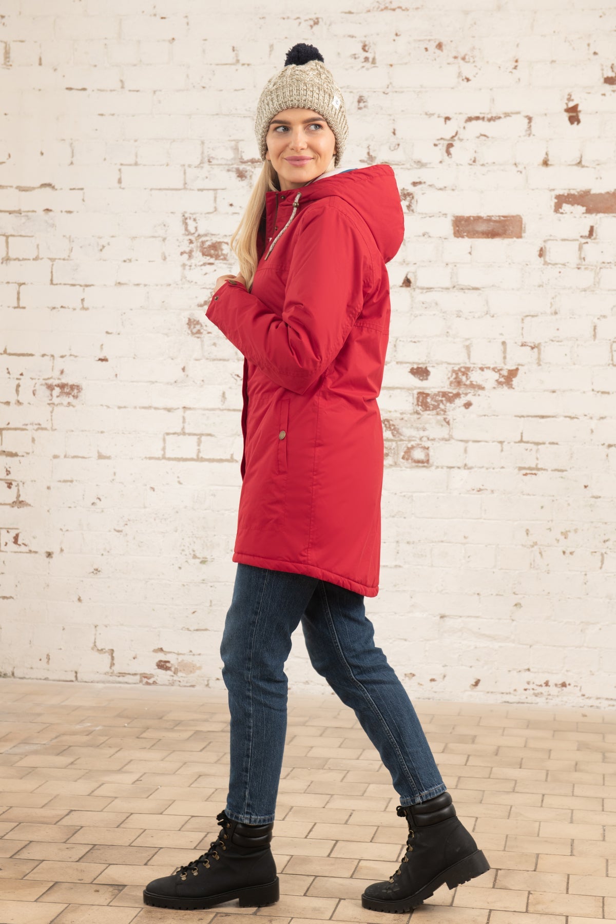 Eva Long Coat - Red