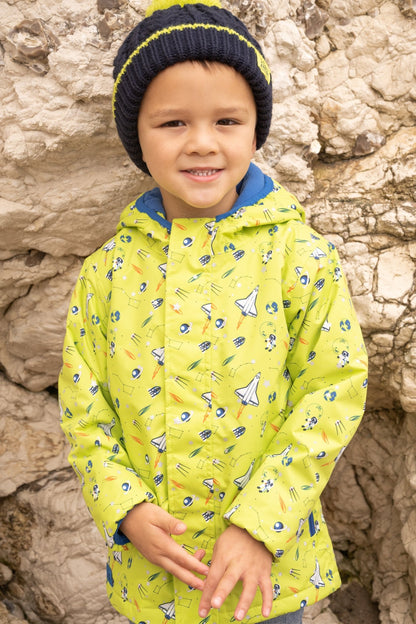 Finlay Coat - Lime Space Print-Lighthouse