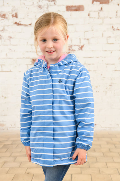 Freya Coat - Denim Stripe-Lighthouse