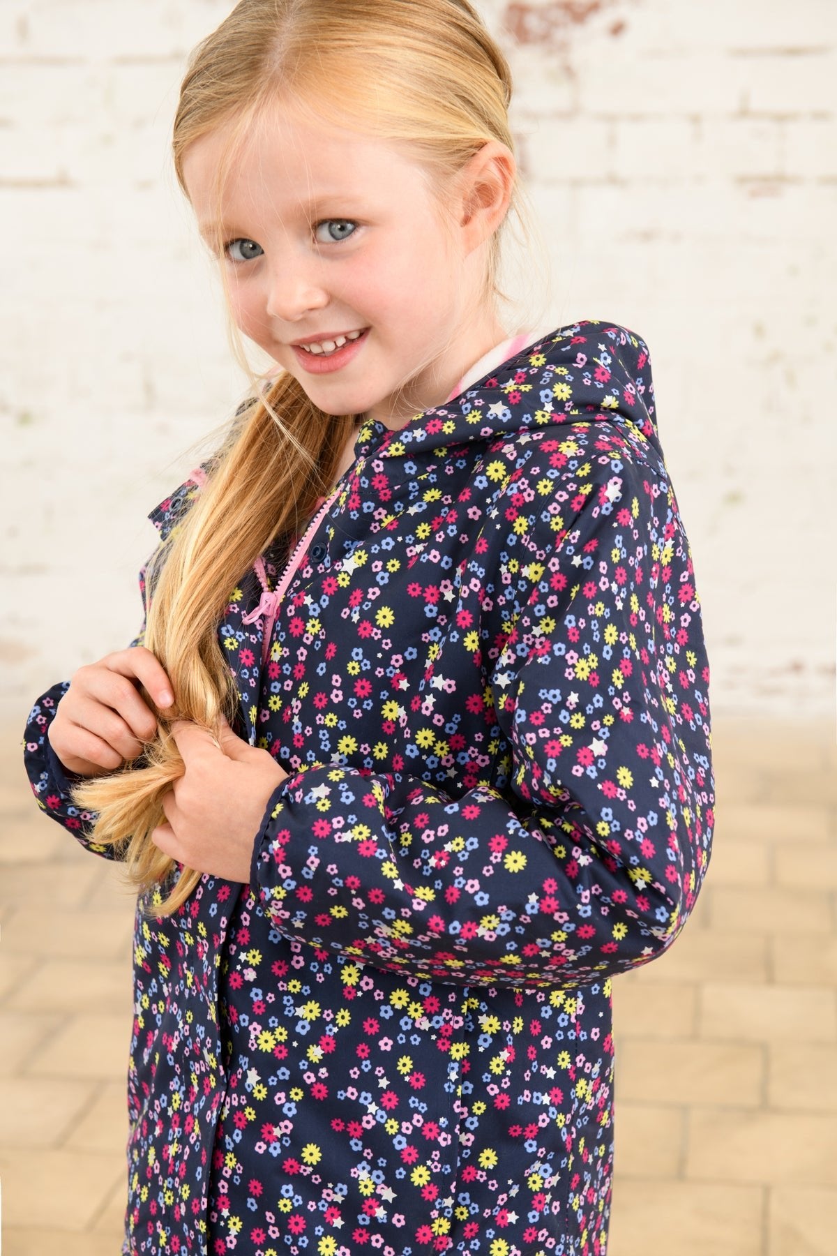 Freya Coat - Navy Floral-Lighthouse