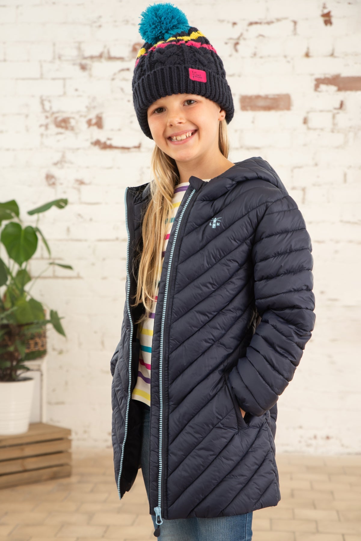 Georgia Coat - Navy-Lighthouse